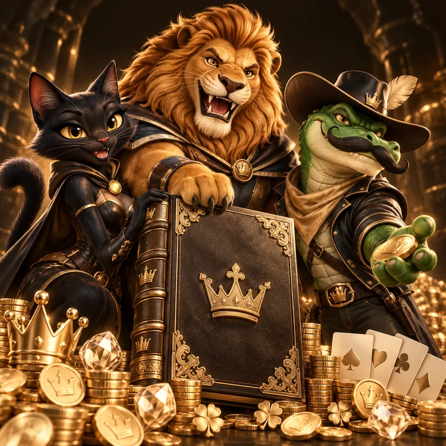 Ornate royal book — Kingmaker Casino