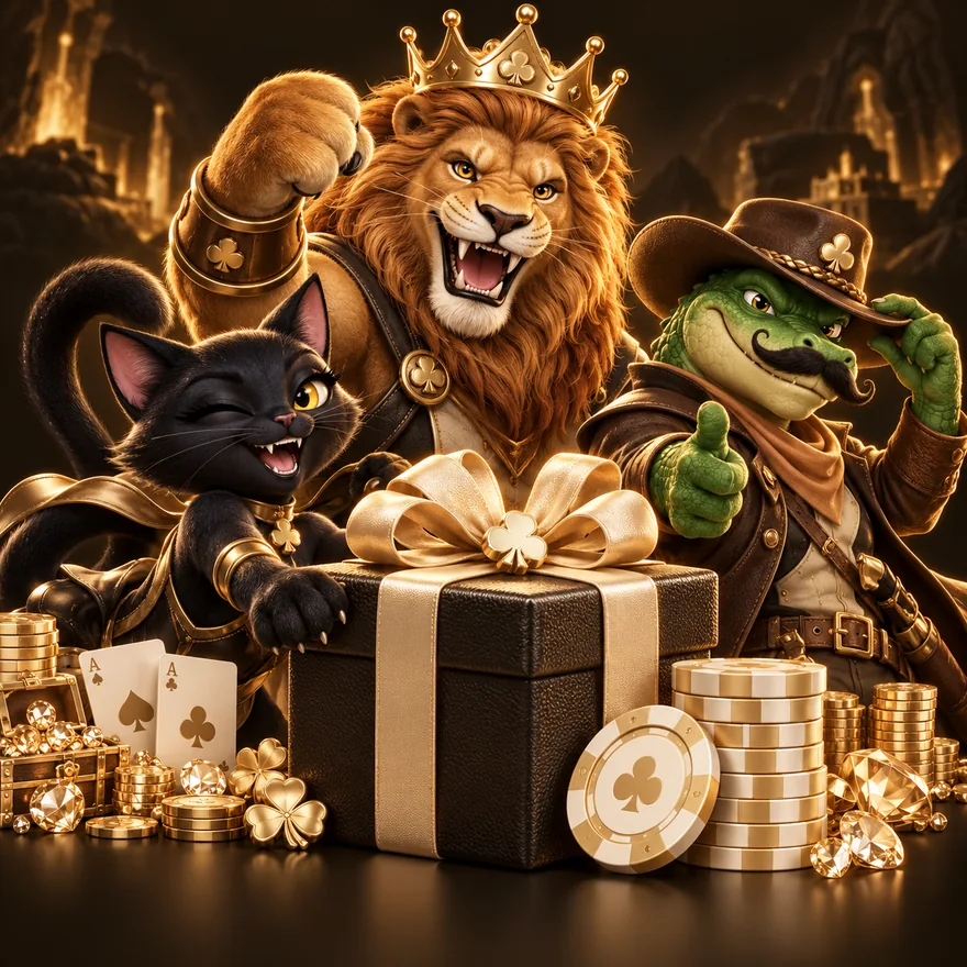 Gift box and chips — Kingmaker Casino