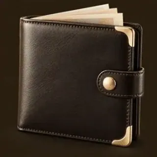Leather wallet — Kingmaker Casino