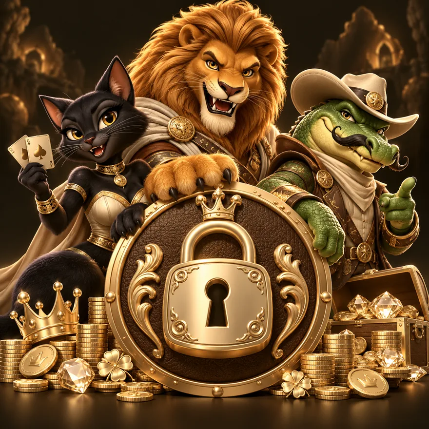 Padlock emblem — Kingmaker Casino