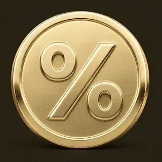Gold percent coin — Kingmaker Casino