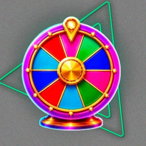 Colourful prize wheel