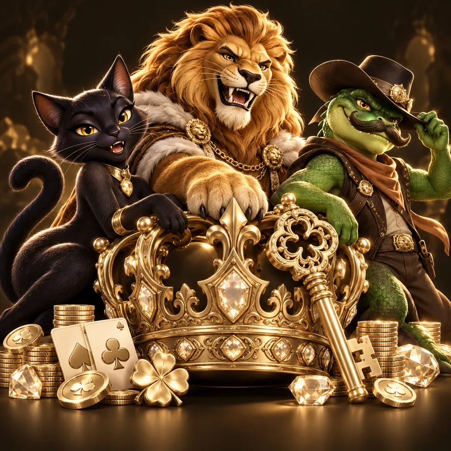 Royal crown and key — Kingmaker Casino
