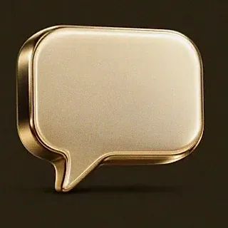 Gold speech bubble — Kingmaker Casino