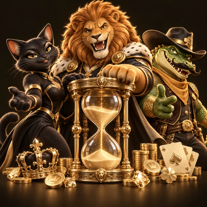 Ornate hourglass — Kingmaker Casino