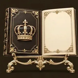Ornate open book — Kingmaker Casino