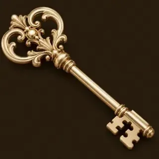 Ornate antique key — Kingmaker Casino