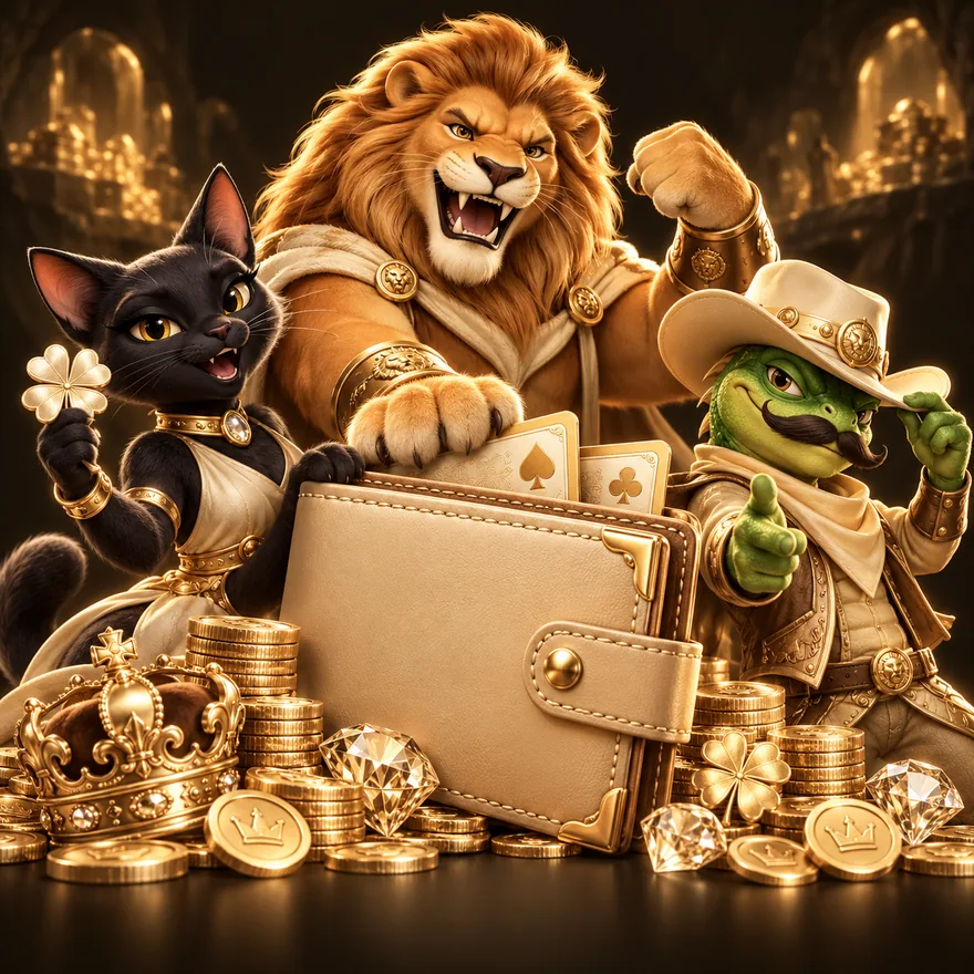Leather wallet — Kingmaker Casino